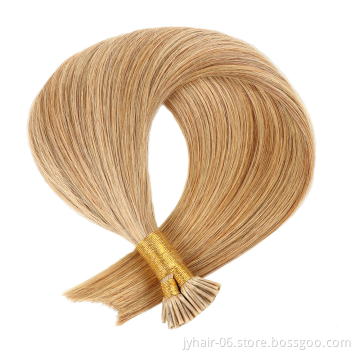 Keratin Pre Bonded Raw Human Hair Extensions Wholesale I Tip U Tip Flat Tip Virgin Hair Extension